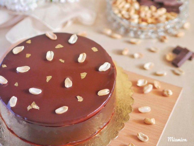 Entremet façon snickers