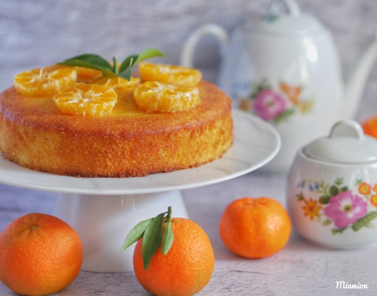 Gâteau fondant mandarine amande