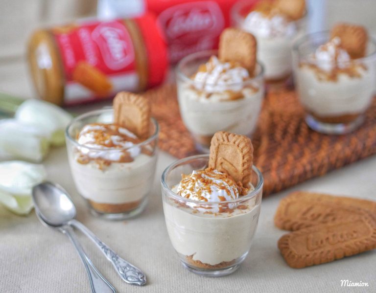 Verrines cheesecake aux spéculoos