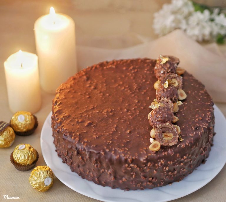 Entremet façon Ferrero rocher