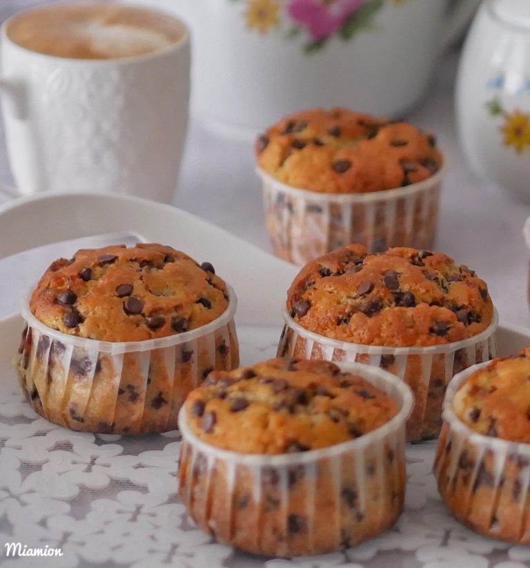 Muffins pépites de chocolat et au lait fermenté