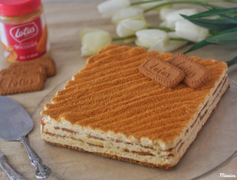 Gâteau sans cuisson au spéculoos