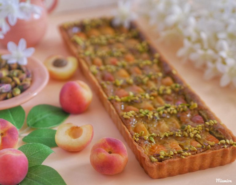 Tarte abricot pistache